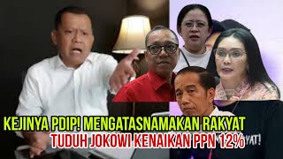 KEJINYA PDIP SALAHKAN JOKOWI LAGI DAN LAGI!! KENAIKAN PPN BUKAN SALAH PRABOWO TAPI JOKOWI