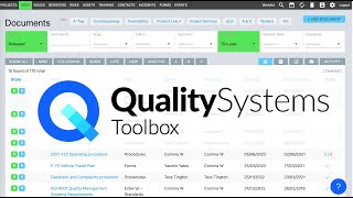 Quality Systems Toolbox Software - A Quick Overview