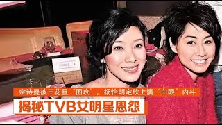 揭秘TVB女星恩怨：佘诗曼被三花旦“围攻”，杨怡胡定欣白眼内斗