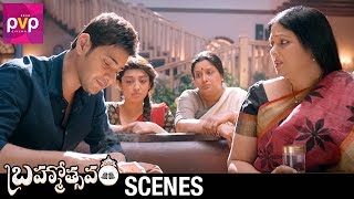 Jayasudha Consoles Mahesh Babu | Brahmotsavam Movie Scenes | Samantha | Kajal Aggarwal | Pranitha