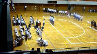 私学バレー男子優勝：東洋校表彰2011