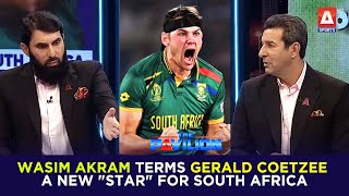 #WasimAkram terms #GeraldCoetzee a new "star" for South Africa