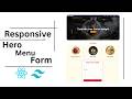 How to Build Hero, Animated Menu & Reservation Form in React + Tailwind CSS | Modern Website UI