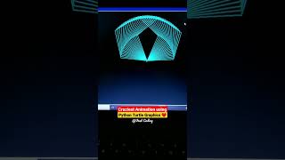 Crazy Animation using Python Turtle Graphics 🔥 Wait till end ❤️ @VastCoding