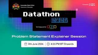 Datathon 2026: Introduction & Problem Statements Explainer Session.