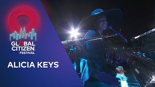 Alicia Keys performs New York State of Mind/Empire | Global Citizen Festival NYC 2019
