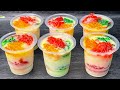 IDE JUALAN MINUMAN KEKINIAN‼️RESEP ES JELLY SERUT PELANGI EKONOMIS