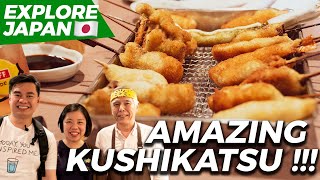 THE MOST AMAZING AND BEST KUSHIKATSU in Osaka | Japan Food Review