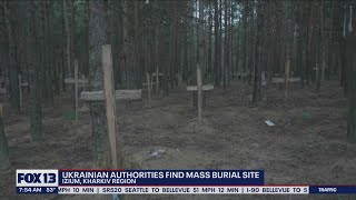 Ukrainian authorities find mass burial site in a forest | FOX 13 Seattle