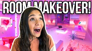 NAYVEE Moves to TEEN TOWER! Room Makeover + Tour *Cozy / Pinterest inspired*