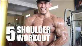 Binaraga Indonesia - Juna 5 Shoulder Workout