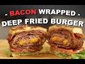 Bacon Wrapped Deep Fried Burger Bacon Wrapped Deep Fried Burger