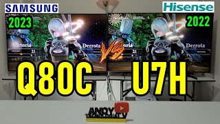 Samsung Q80C vs Hisense U7H / Smart TVs 4K QLED Full Array / HDMI 2.1 120Hz 4K VRR