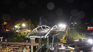 Blumenauer Bridge Installation Over I-84