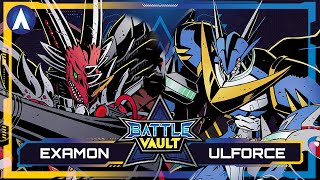 Examon VS UlforceVeedramon | BATTLE VAULT Royal Knights - Episode 2 | Digimon TCG Gameplay