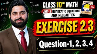 Class 10th Math New Book Ch 2 Exercise 2.3 Question 1,2,3,4-10th Class Math E.X 2.3 Q1,Q2,Q3,Q4-PCTB
