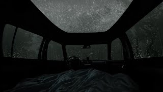 Peaceful White Noise _ Relaxing Nights, Deep Sleep, and Clear Focus 😴 Cozy Car Camping Atmosphere