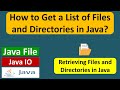 How to Get a List of Files and Directories in Java? | Java File | Java IO | Java Tutorial