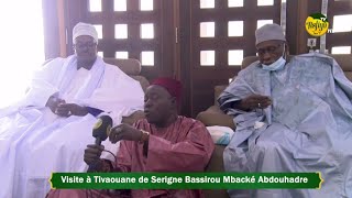 🛑VISITE À TIVAOUANE DE SERIGNE BASSIROU MBACKE ABDOU KHADRE - CHEZ LE KHALIF SR BABACAR SY MANSOUR