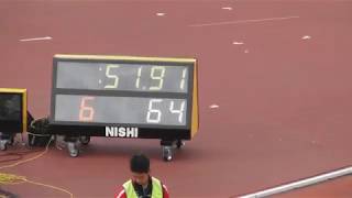 女子4×100mR_B決勝_第50回北海道高体連札幌支部新人陸上20180819