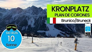 Kronplatz South Tyrol Italy / ski run 10 Sonne, short video 55"
