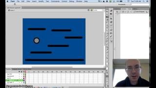 Basic Ball-Bounce Platform Game in Adobe Flash CS6
