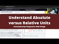 Understand Absolute versus Relative Units (Basic CSS) freeCodeCamp tutorial