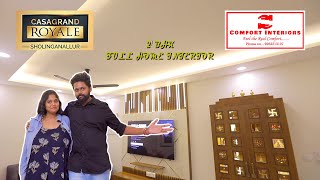 2 BHK Full Home Interior Tour | Best Interiors in Chennai | Comfort Interiors | CasaGrand Royale |