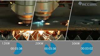 Accurl laser 12 20 30KW Cutting Comparison 1