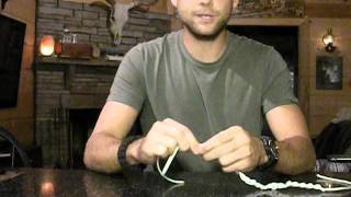 How to tie a single line braid to shorten rope. Great Survival Tip!