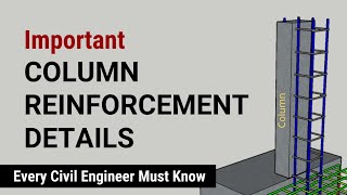 Important Column Reinforcement details | Long Column and Short Column | Nominal Cover | Civil Tutor