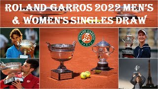 ROLAND-GARROS 2022- Men’s & Women's Singles draw