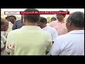 trs mp candidate vinod election campaign meets morning walkers in karimnagar v6 news