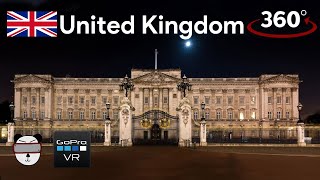 🌍 360° Buckingham Palace Night | London, United Kingdom 🇬🇧【GoPro VR Travel | 360 Video】