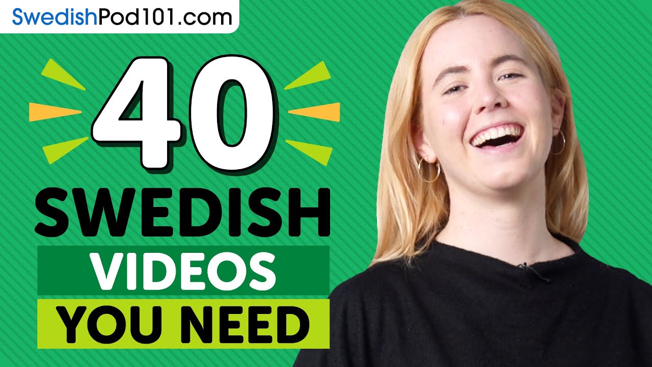 Learn Swedish: 40 Beginner Swedish Videos You Must Watch - YouTube