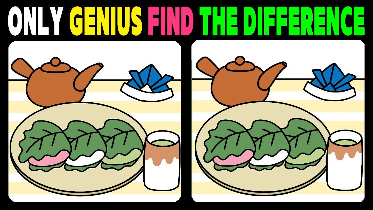 Only Geniuses Can Spot All The Differences Find The Difference