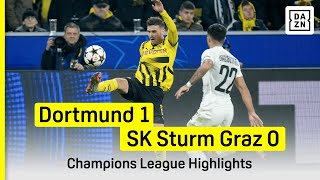 HIGHLIGHTS | Dortmund vs. SK Sturm Graz (Champions League 2024-25)