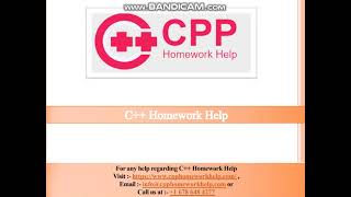 CPP Homework Help