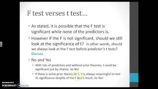 Problem Solving Multiple Regression Decisions