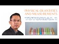 Tutorial 1: Physical Quantities and Measurements