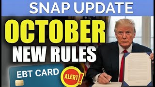 SNAP Rules October 2025 — Food Stamps Changes Explained in 4 Minutes
