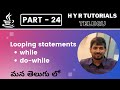 P24 - Looping statements (while & do-while) in Java | Core Java | Java Programming |