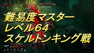 【ディアブロ３】 スケルトンキング戦レベル６４難易度マスター1080p60fps【PS4】