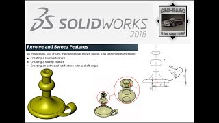 Revolve and Sweep - Basic Techniques - SOLIDWORKS 2018