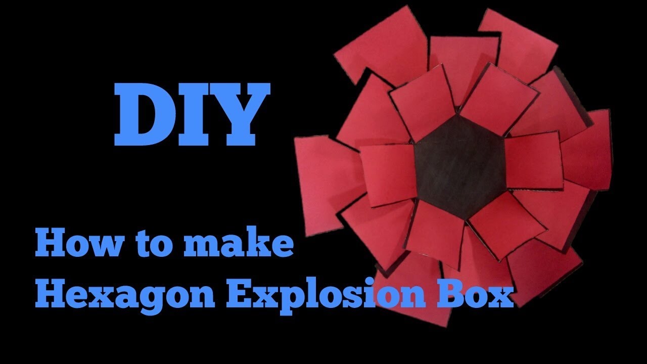 Hexagon Explosion Box Tutorial By Craftbyvanky Youtube