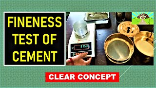 FINENESS TEST OF CEMENT