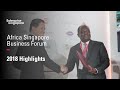 Africa Singapore Business Forum 2018 Highlights