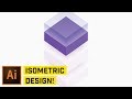 3D Isometric Cube Design in Adobe Illustrator CC