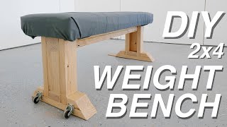 DIY WEIGHT BENCH from 2x4's | Modern Builds