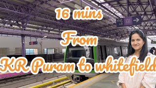 KR Puram to Whitefield Metro